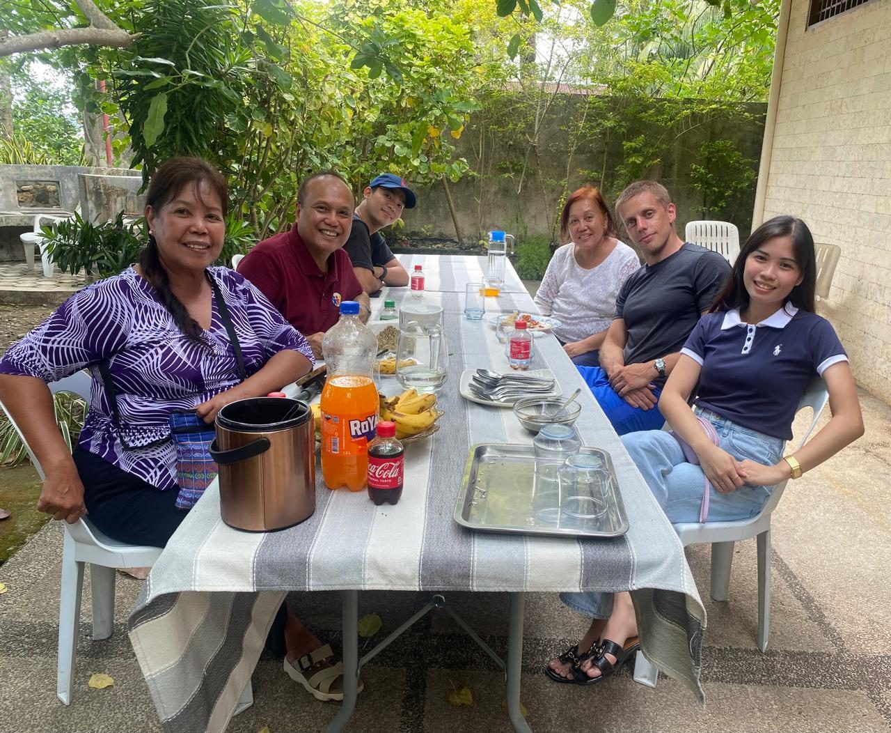 Fiesta lunch at the Bernidos' residence